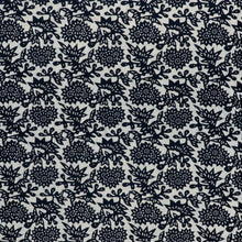 Load image into Gallery viewer, Flower Fabric - Natural Indigo