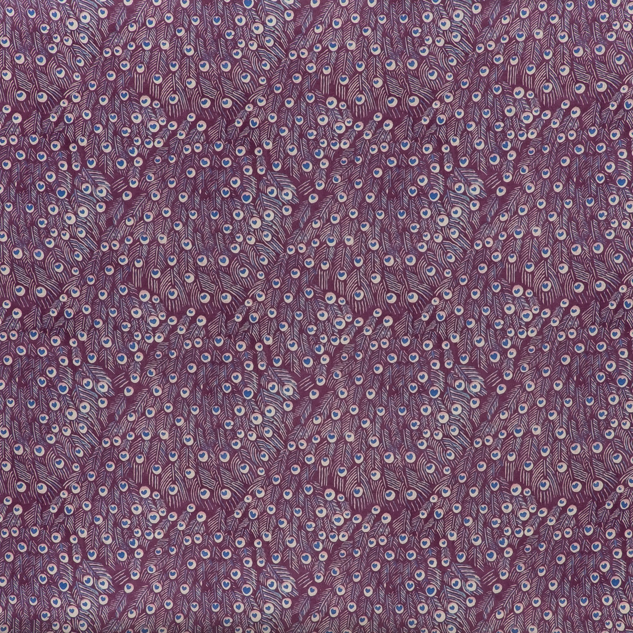 Peacock Fabric - Plum