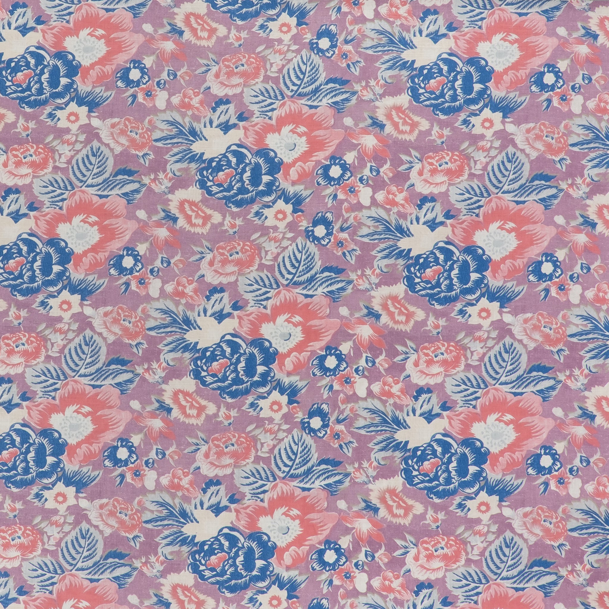 Summer Palace Fabric - Coral