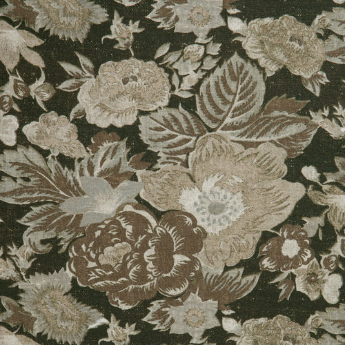 Summer Palace Fabric - Black Sesame