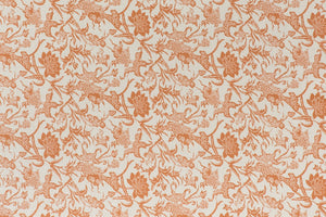 Prussian Carp Fabric - Paprika