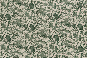 Prussian Carp Fabric - Emerald