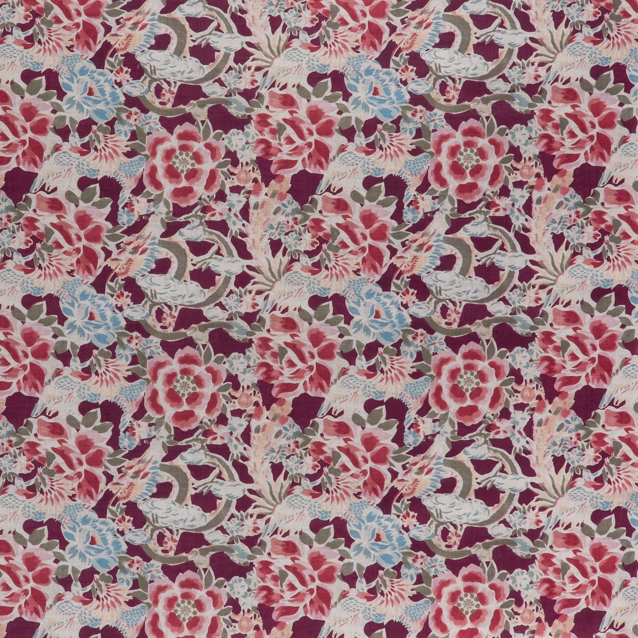 Mei Long Fabric - Mulberry