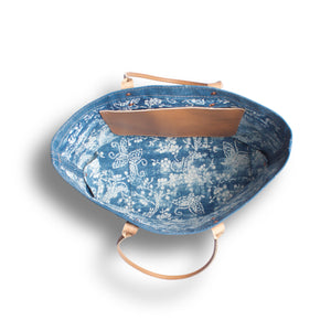 Large Mercantile Tote in Canton Blue
