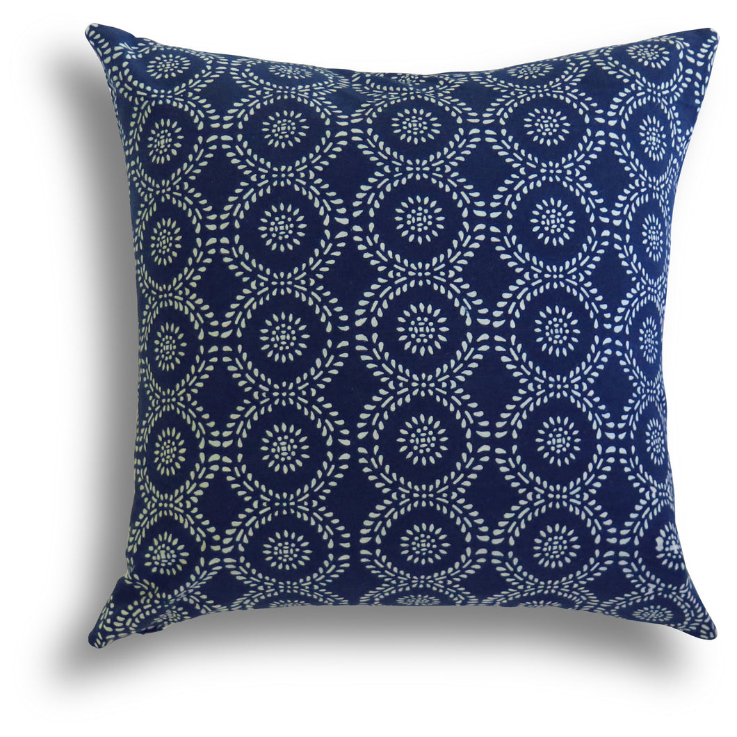 Limited Edition - Indigo Chinois Pillow, 20 x 20 in