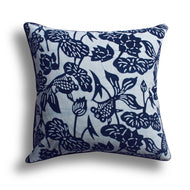 Indigo Fish Bowl Pillow, 18 x 18 in