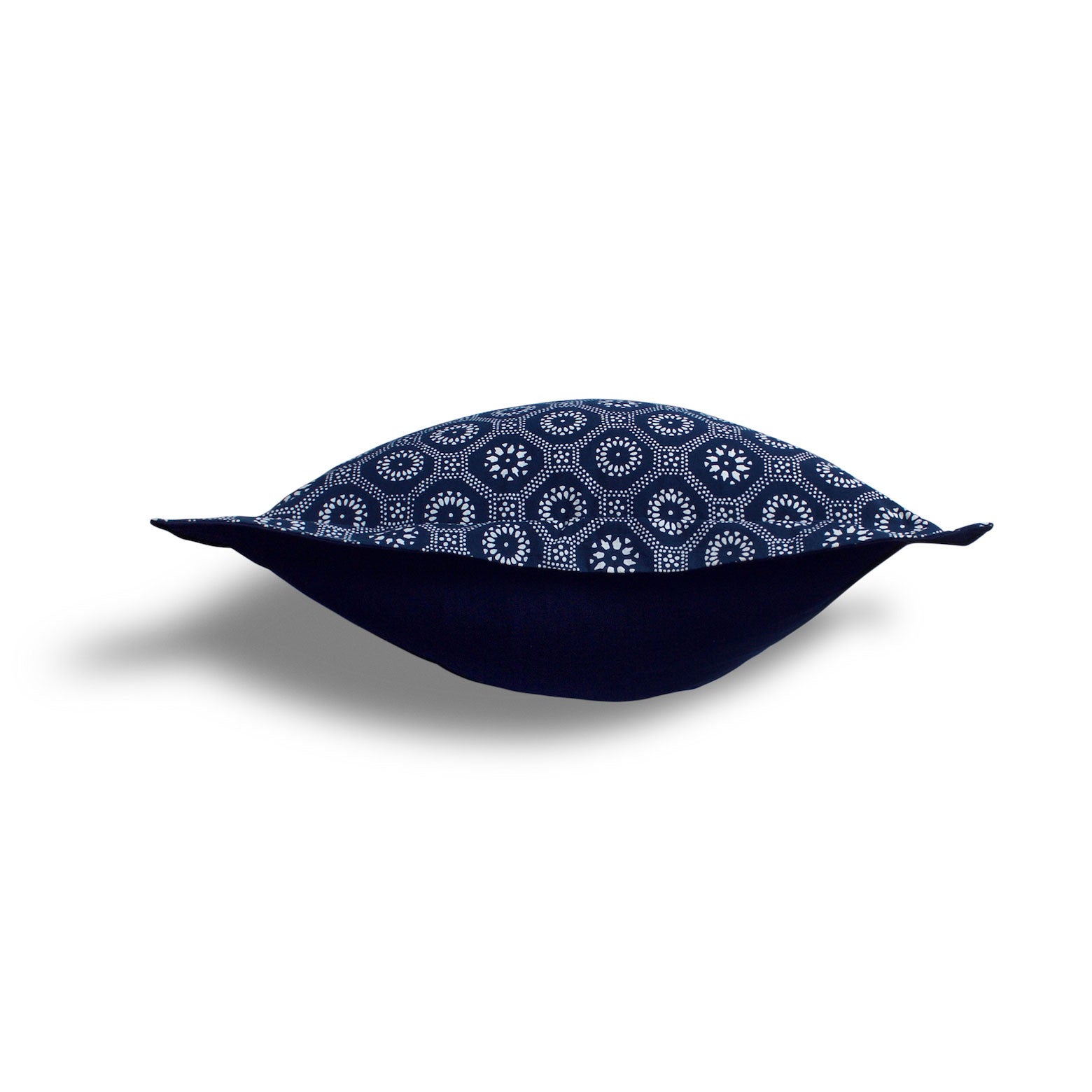 Indigo Honeycomb Pillow, 24 x 24 in