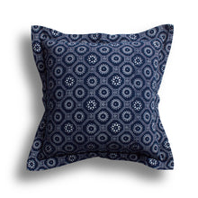 Load image into Gallery viewer, Indigo Honeycomb Pillow, 24 x 24 in