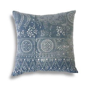 Vintage Nankeen Indigo Pillow 535, 22x22 in